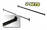 2 Sets of Twin or Full Bolt on Mattress Bed Rails Frame