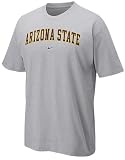 Arizona State Sun Devils Grey Classic College Short Sleeve Tee Shirt By Nike Team Sports