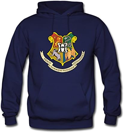 PPooqqer The Hogwarts Library (Harry Potter) Gildan Hoodie Sweatshirt L DarkBlue
