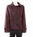 MIN - Brown Wool Womens Hooded Winter Jacket