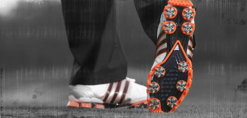 Adidas Tour 360 ATV Golf Shoes (UK 8.5, White/Orange)