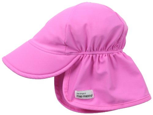 Flap Happy Baby-Girls Upf 50+ Swim Flap Hat, Azalea, Large