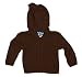 Kicky Pants Knit Hoodie, Bark, -3 Months