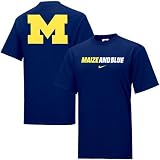 Nike Michigan Wolverines Navy Blue Rush the Field T-shirt