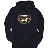 Hoodie Mens Navy Blue  I speak Persian  Cats