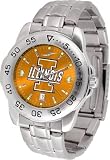 Illinois Fighting Illini Suntime Sport Steel Anochrome Mens NCAA Watch