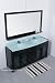 Waterfall (61") Contemporary Double Sink Vanity w/ Tempered glass Top