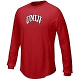 Nike UNLV Runnin' Rebels Scarlet Waffle Long Sleeve Crew Top