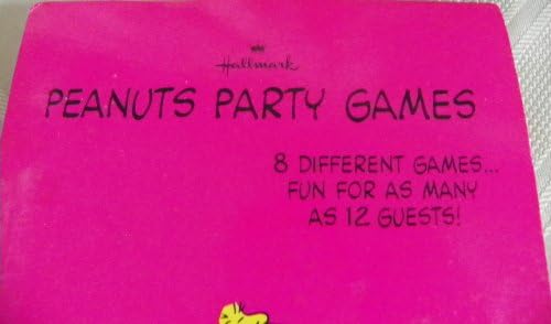 Hallmark 1970's Peanuts Birthday Party Games Booklet for 12 Guests