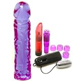 41GoZ01ivGL. SL160  Doc Johnson Classic 8 Inch Crystal Jellies Purple Dildo Dong Adult Sex Toy Kit