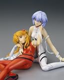 Neon Genesis Evangelion: Rei and Asuka Plug-Suit Ani-Statue