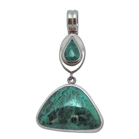 Chrysocolla Drop Pendant