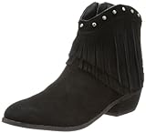 Minnetonka Women's Bandera Boot Black Suede Size 5