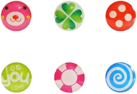 Lumii Ark Bear/Leaf/Dot/ Pattern Home Button Sticker for Apple iPhone / iPad / iPod Touch / iPod - 6 in 1 Pack