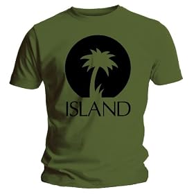 Bravado  Island 50 - Palm Logo Black - Khaki - Mens t-shirt  Khaki