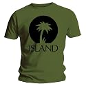 Bravado Island 50 - Palm Logo Black - Khaki - Mens t-shirt Khaki