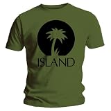 Bravado Island 50 - Palm Logo Black - Khaki - Mens t-shirt Khaki