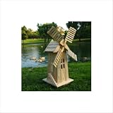 wooden windmills garden-Windmill Lawn Ornament Color: Olive Green