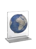 Zoffoli Aria Desk Globe in Metallic Blue Ocean