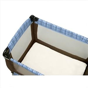 Baby Luxe SCSON2737/BL Certified Organic Cotton Play Yard Sheet with Safety Corners in Natural