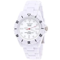 Prince Damenuhr/Herrenuhr,designer Kunststoff Uhr,Wei�,Schwarz,inklusive Uhrenbox/Geschenkbox