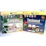 Colonix and Toxinout set. 30 day programs of both