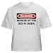Search : WARNING BEWARE OF THE SCI-FI GEEK Adult T-Shirt Various Colors