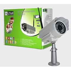 INSTAR IN-2905 (weiss) IP Kamera Camera WLAN 54 MBit Wetterfest + Nachtsicht + 5DB Antenne / GANZ NEU! Mit fester Internetadresse!!! ACHTUNG JETZT NEU!!! Kaufen Sie ein Weitwinkelobjektiv (155� Grad) oder eine automatisch gesteuerte Heizung einfach mit dazu!!!! ZUBEH�R IST JETZT BEI AMAZON ZU FINDEN! MAC / Windows / Linux kompatibel