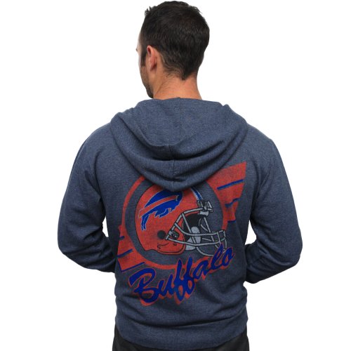NFL Men's Buffalo Bills Vintage Hooded Sweatshirt (New Navy , XL )