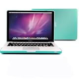 GMYLE (TM) Frosted See-Thru Hard Case (Color in Tiffany Blue) for Macbook Pro 13 inches with TPU Transparent Protective Ke...