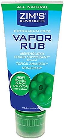 Zims Advanced Vapor Rub Ointment - 4 oz (4 Pack)