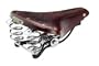 Brooks Saddles B66 S Bicycle Saddle with Clamp (Women's, Black Steel Rails, Antique Brown)
