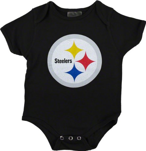 Pittsburgh Steelers Infant Black Reebok Logo Creeper