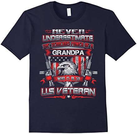veterans t shirts - Grandpa who is also Veteran - Male 2XL - Navy