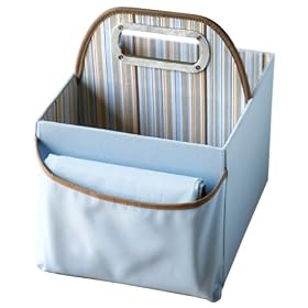 Click here to buy JJ Cole Diaper and Wipes Caddy - Blue Stripe by JJ Cole.