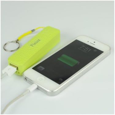 PINICE Pixel Tavel Charger 2600mAh Portable Charger External Battery Power Bank for iPhone 6 Plus 5S 5C 5 4S, iPad Air 2 Mini 3, Samsung Galaxy S6 S5 S4 Note Tab, Nexus, HTC, Motorola, Nokia, PS Vita, Gopro, more Phones and Tablets and More (Yellow)