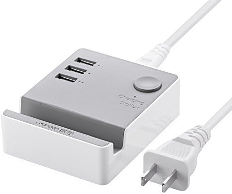 VGREEN® 3-Ports 20W High Speed Desktop USB Charger Charging Station Travel Cradle for iPhone 6/5S/5/4S/Plus, iPad Air 2, iPad Mini 3, Samsung Galaxy S5/S4/S3, Note 4/3/EDGE, Nexus, LG, HTC, HUAWEI, ZTE, Cameras, SmartPhones and Tablets 190023