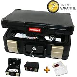 Zoom Produkt-Bild: Feuerfeste- Wasserdichte Dokumentenkassette Dokumentenbox Geldkassette DIN A4, inkl. feuerfeste Schutztasche