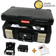Feuerfeste- Wasserdichte Dokumentenkassette Dokumentenbox Geldkassette DIN A4, inkl. feuerfeste Schutztasche