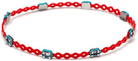 Braced-Lets, Red & Turquoise