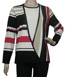 Womens ColorblockCascade two-for-one Sweater in Multi by Alfred Dunner