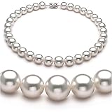 White 12-15mm AAA+ South Sea Pearl Necklace 16 inch Choker Length