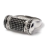 Sterling Silver Ring with Clear CZ - Size: 6-9