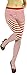 ToBeInStyle Women's Colorful Opaque Striped Tights Pantyhose Stocking Hosiery - White/Red - One Size
