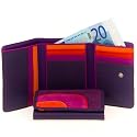 Mywalit Lava Collection Suede Trifold Purse Wallet Purple