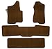 Premier Custom Fit 4-piece Set with 2 piece front 1 midrunner and 1 rearrunner Carpet Floor Mats for Ford Aerostar (Premium Nylon, Caramel)