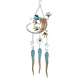 Windchimes Glass Gecko - Regal Art #10027