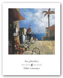 Bar y Bicicleta by Didier Lourenco 11.75"x11.75" Art Print Poster