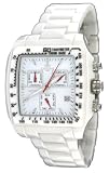 Oniss #ON8403-L7 Mancha Unisex Midsize White Ceramic Chronograph Sports Watch