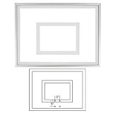 FT215 First Team 54 Inch x 36 Inch Framed Acrylic Basketball Backboard